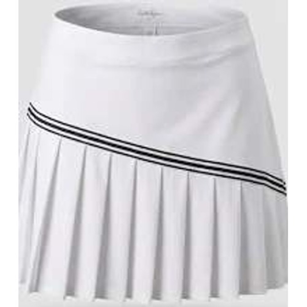 Walter Hagen Skort Pleated Clubhouse 17" Women's XL Pure White